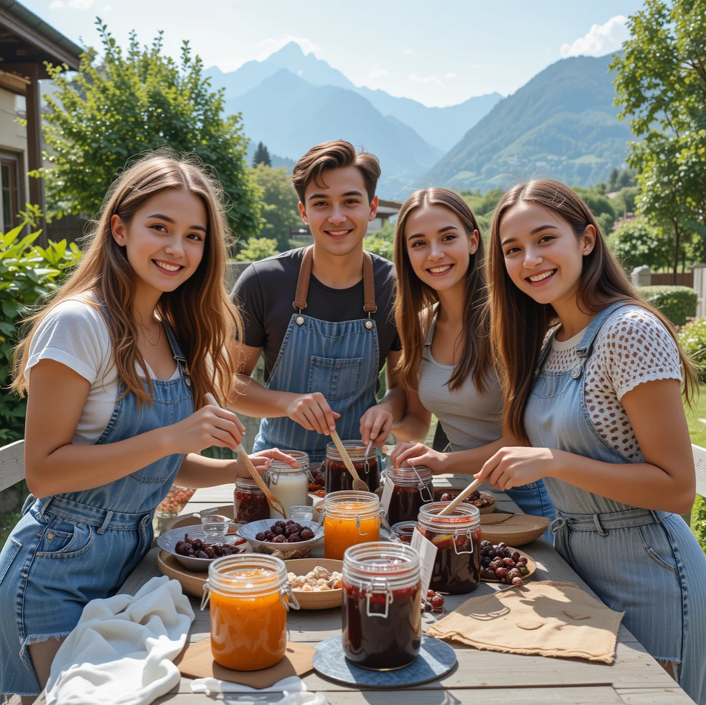 Kinder auf dem Hof